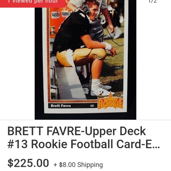 Brett Farve Rookie Card - Picture 1 of 4